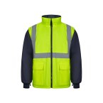VL JUNO. Dwukolorowa kurtka 4 w 1 (180 g/m²) z poliestru (100%) z powłoką PU