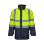 VL JUNO. Dwukolorowa kurtka 4 w 1 (180 g/m²) z poliestru (100%) z powłoką PU