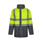 VL JUNO. Dwukolorowa kurtka 4 w 1 (180 g/m²) z poliestru (100%) z powłoką PU