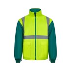 VL JUNO. Dwukolorowa kurtka 4 w 1 (180 g/m²) z poliestru (100%) z powłoką PU