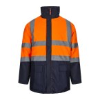 VL JUNO. Dwukolorowa kurtka 4 w 1 (180 g/m²) z poliestru (100%) z powłoką PU