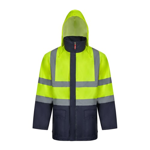VL JUNO LARGE. Dwukolorowa kurtka 4 w 1 (180 g/m²) z poliestru (100%) z powłoką PU