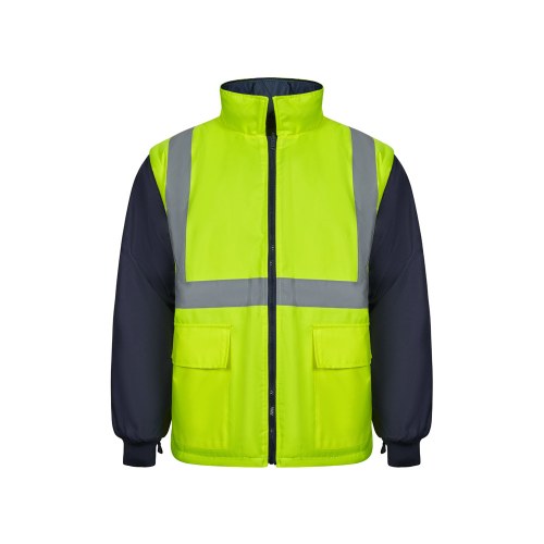 VL JUNO LARGE. Dwukolorowa kurtka 4 w 1 (180 g/m²) z poliestru (100%) z powłoką PU