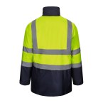 VL JUNO LARGE. Dwukolorowa kurtka 4 w 1 (180 g/m²) z poliestru (100%) z powłoką PU