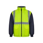 VL JUNO LARGE. Dwukolorowa kurtka 4 w 1 (180 g/m²) z poliestru (100%) z powłoką PU