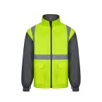 VL JUNO LARGE. Dwukolorowa kurtka 4 w 1 (180 g/m²) z poliestru (100%) z powłoką PU