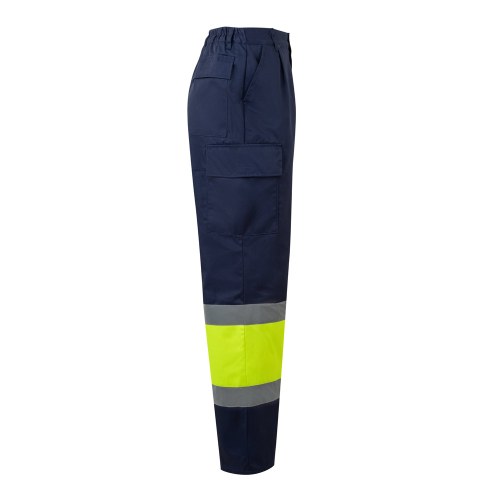 VL ARTEMIS. Dwukolorowe spodnie z diagonalu (190 g/m²), bawełny (20%) i poliestru (80%)