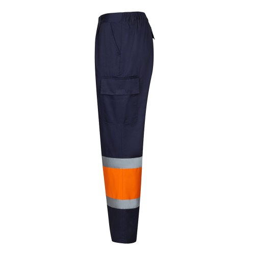 VL ARTEMIS. Dwukolorowe spodnie z diagonalu (190 g/m²), bawełny (20%) i poliestru (80%)