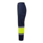 VL ARTEMIS. Dwukolorowe spodnie z diagonalu (190 g/m²), bawełny (20%) i poliestru (80%)