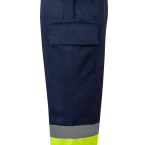 VL ARTEMIS. Dwukolorowe spodnie z diagonalu (190 g/m²), bawełny (20%) i poliestru (80%)
