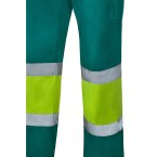 VL ARTEMIS. Dwukolorowe spodnie z diagonalu (190 g/m²), bawełny (20%) i poliestru (80%)