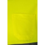 VL PLUTO. Dwukolorowa koszulka polo piqué (150 g/m²) z długim rękawem, z bawełny (55%) i poliestru (45%)