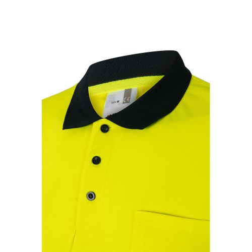 VL FORTUNA. Koszulka polo Bird-eye (140 g/m²) z krótkim rękawem, poliester (100%)