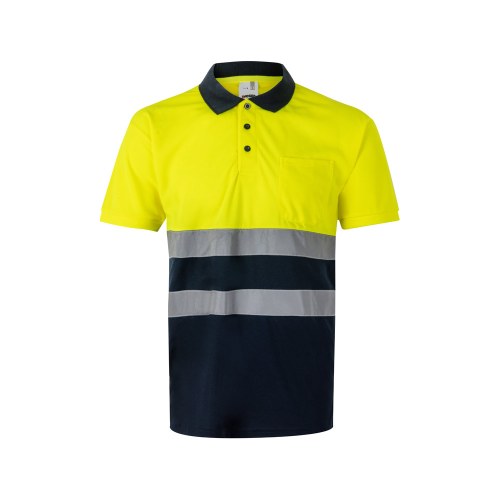 VL FORTUNA. Koszulka polo Bird-eye (140 g/m²) z krótkim rękawem, poliester (100%)