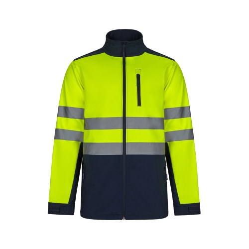 VL HESTIA. Dwukolorowa kurtka soft shell (280 g/m²) z poliestru (96%) i elastanu (4%)