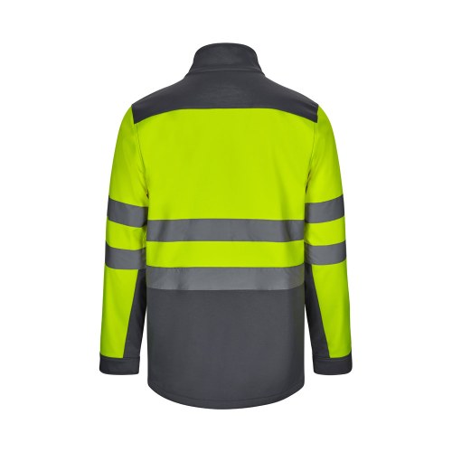 VL HESTIA. Dwukolorowa kurtka soft shell (280 g/m²) z poliestru (96%) i elastanu (4%)