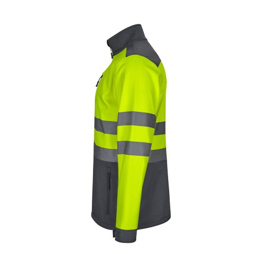 VL HESTIA. Dwukolorowa kurtka soft shell (280 g/m²) z poliestru (96%) i elastanu (4%)