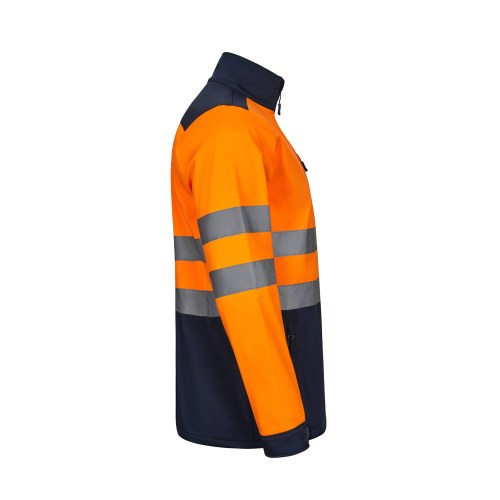 VL HESTIA. Dwukolorowa kurtka soft shell (280 g/m²) z poliestru (96%) i elastanu (4%)