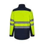 VL HESTIA. Dwukolorowa kurtka soft shell (280 g/m²) z poliestru (96%) i elastanu (4%)
