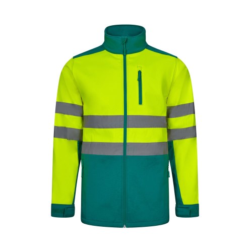 VL HESTIA LARGE. Dwukolorowa kurtka soft shell (280 g/m²), z polarową podszewką i membraną TPU, z poliestru (96%) i elastanu (4%)