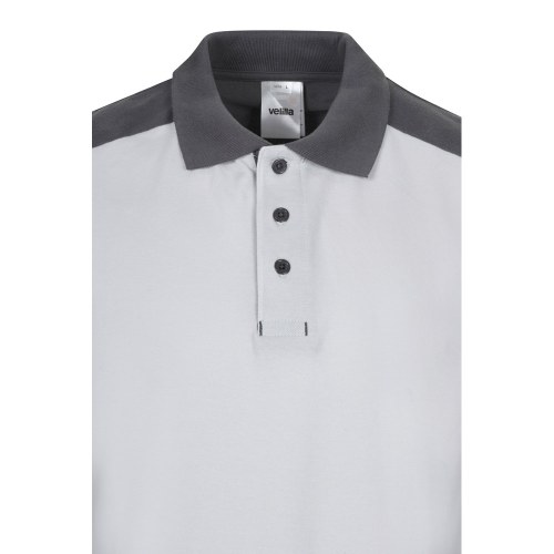 VL VELES. Dwukolorowa koszulka polo piqué (180 g/m²), krótki rękaw, bawełna (60%) i poliester (40%)