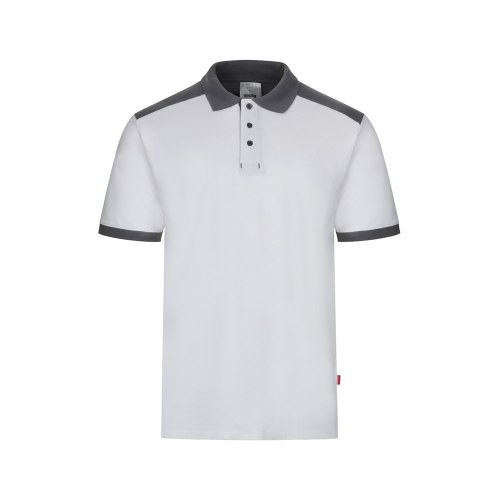 VL VELES. Dwukolorowa koszulka polo piqué (180 g/m²), krótki rękaw, bawełna (60%) i poliester (40%)