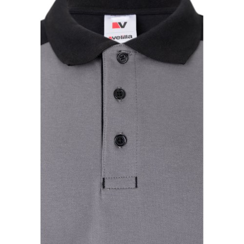 VL VELES. Dwukolorowa koszulka polo piqué (180 g/m²), krótki rękaw, bawełna (60%) i poliester (40%)
