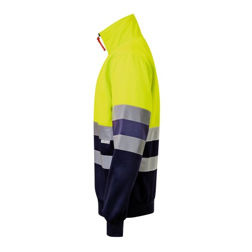 VL THOR LARGE. Dwukolorowa bluza (300 g/m²) z poliestrowego polaru (100%)