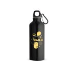 RE-LANDSCAPE M. Butelka aluminiowa z recyklingu (100% rAL) karabińczykiem 530 ml