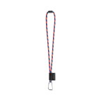 75089. SET Lanyard TUBE Long (Ø 7 mm) z karabińczykiem w kształcie litery D o długości 55 mm i zapięciem bezpieczeństwa o średnicy Ø 7 mm
