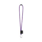 75089. SET Lanyard TUBE Long (Ø 7 mm) z karabińczykiem w kształcie litery D o długości 55 mm i zapięciem bezpieczeństwa o średnicy Ø 7 mm
