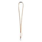 75096. SET Lanyard CORK Long (Ø 5 mm) z karabińczykiem spustowym 9 mm i zapięciem zabezpieczającym Ø 5 mm