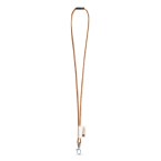 75096. SET Lanyard CORK Long (Ø 5 mm) z karabińczykiem spustowym 9 mm i zapięciem zabezpieczającym Ø 5 mm