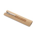 NATURA. Długopis z korka i aluminium pochodzącego z recyklingu (100% rAL) z klipsem
