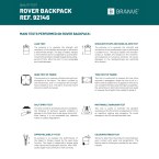 ROVER BACKPACK. Plecak z mikrofibry i PU