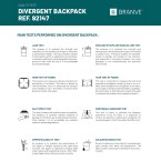 DIVERGENT BACKPACK II. Plecak na laptopa do 15.6'' z tkaniny i PU