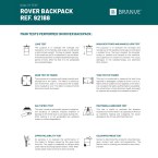 ROVER BACKPACK II. Plecak z tkaniny i PU