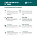 DIVERGENT BACKPACK I. Plecak na laptopa do 15.6'' z dżinsu i PU