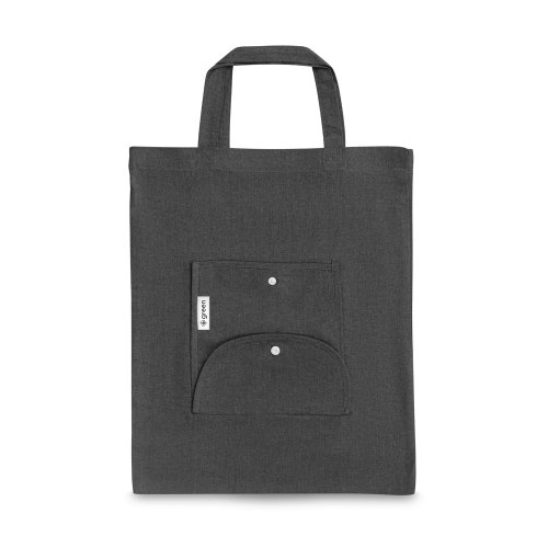 SIENA. Składana torba z bawełny (50%), bawełny z recyklingu (30%) i poliestru (20% rPET) (140 g/m²)