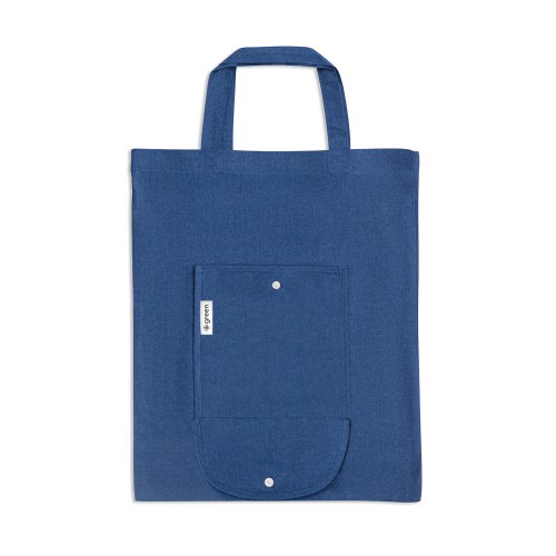 SIENA. Składana torba z bawełny (50%), bawełny z recyklingu (30%) i poliestru (20% rPET) (140 g/m²)