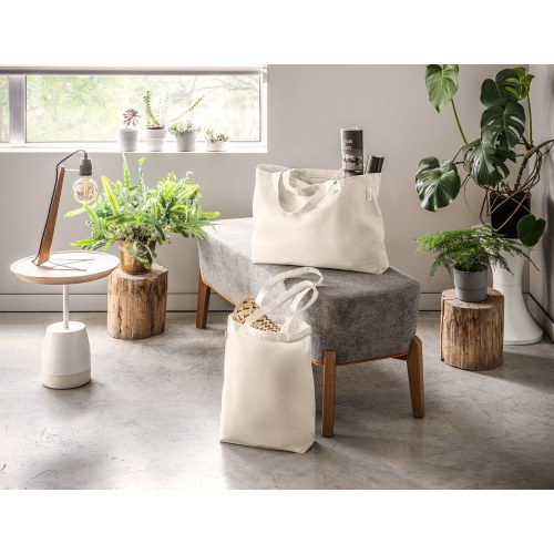 PARMA. Torba z bawełny (50%), bawełny z recyklingu (30%) i poliester (20% rPET) (280 g/ m²)