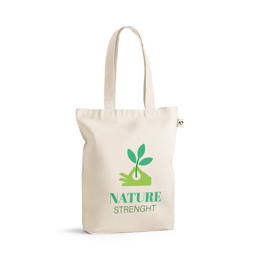 GIRONA. Torba z bawełny (50%), bawełny z recyklingu (30%) i poliester (20% rPET) (220 g/ m²)
