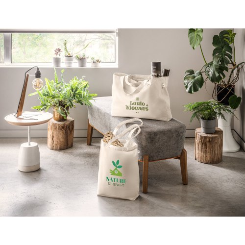 GIRONA. Torba z bawełny (50%), bawełny z recyklingu (30%) i poliester (20% rPET) (220 g/ m²)