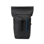 OSASCO BPACK. Plecak typu roll top z zamkiem błyskawicznym, który umożliwia zwinięcie górnej części w celu dopasowania do objętości plecaka, wykonany z poliestru 600D z recyklingu