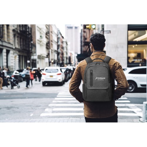 BOSTON. Plecak na laptopa 17" z wodoodpornego nylonu 2Tone