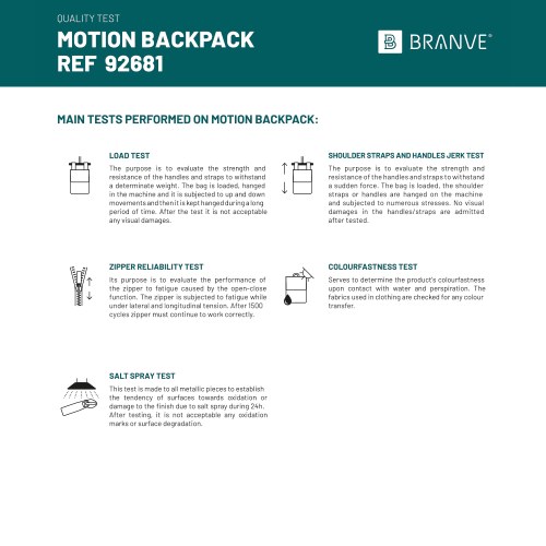 MOTION BACKPACK. Plecak z PU i poliester o wysokiej gęstości 600D