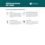 URBAN BACKPACK. Plecak na laptopa 14" z miękką powłoką i impregnowanym materiałem