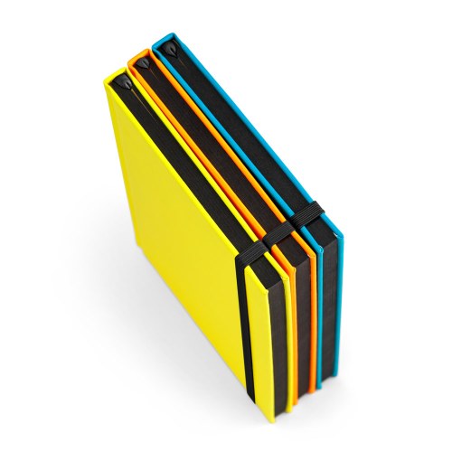 WATTERS. Notatnik A5 z fluorescencyjnego PU z kartkami w linie