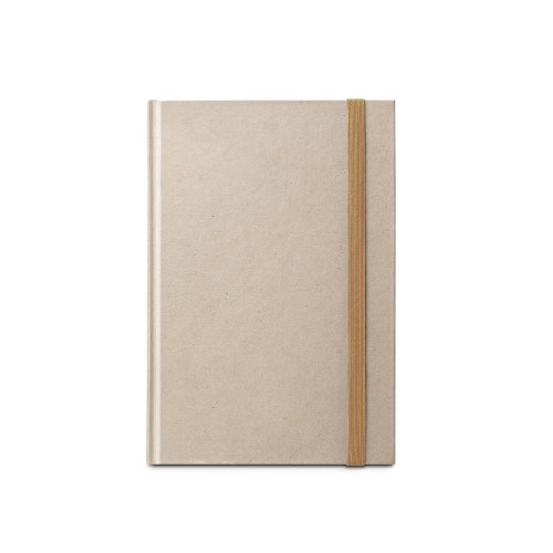 DICKINSON. Notatnik A5 w twardej oprawie wykonany z papieru z trzciny cukrowej (80% trzciny cukrowej) z kartkami w linie