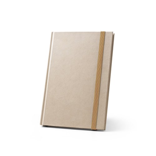 DICKINSON. Notatnik A5 w twardej oprawie wykonany z papieru z trzciny cukrowej (80% trzciny cukrowej) z kartkami w linie